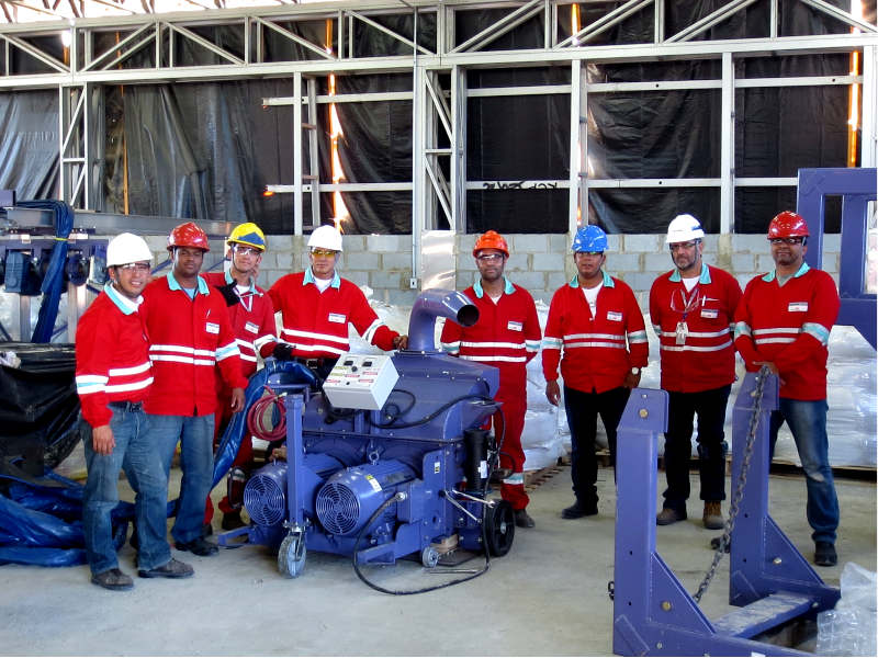 Instalación y Puesta en Marcha de Máquina Granalladora Automática portátil – Petrobras Brasil